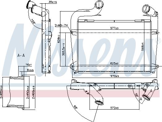 Nissens 97061 - Intercooler, compresor www.parts5.com