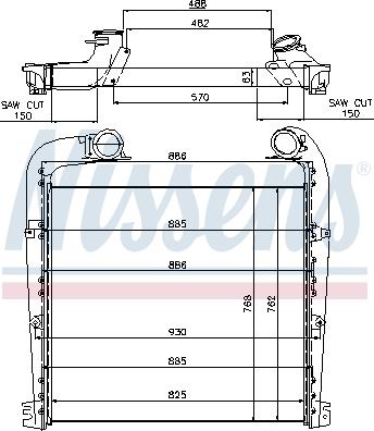 Nissens 97029 - Intercooler, compresor www.parts5.com