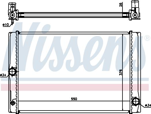 Nissens 64691 - Radiator, engine cooling www.parts5.com