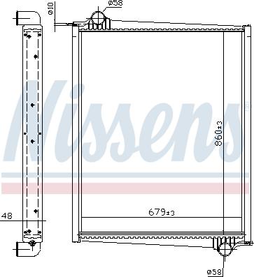 Nissens 64068A - Radiator, engine cooling www.parts5.com