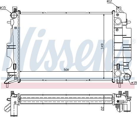 Nissens 64038A - Radiator, racire motor www.parts5.com