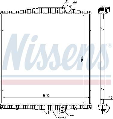 Nissens 654620 - Radiador, refrigeración del motor www.parts5.com