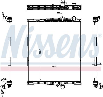 Nissens 654790 - Радиатор, охлаждане на двигателя www.parts5.com