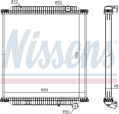 Nissens 654760 - Radiador, refrigeración del motor www.parts5.com