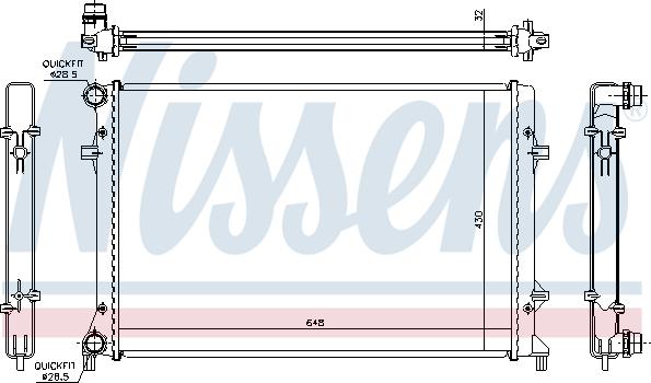 Nissens 65307 - Motor su radyatörü www.parts5.com