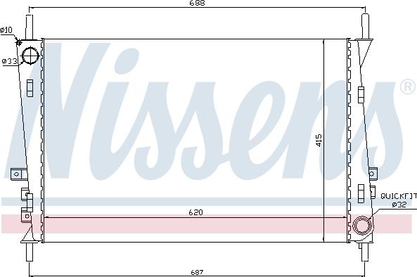 Nissens 66704 - Radiator, racire motor www.parts5.com