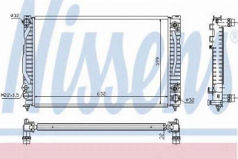 Nissens 60498A - Hladnjak, hlađenje motora www.parts5.com