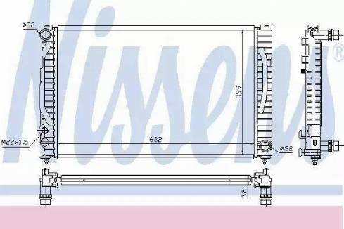 Nissens 60497A - Motor su radyatörü www.parts5.com