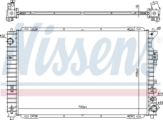 Nissens 606556 - Hladilnik, hlajenje motorja www.parts5.com