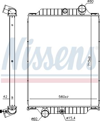 Nissens 6063660 - Радиатор, охлаждение двигателя www.parts5.com