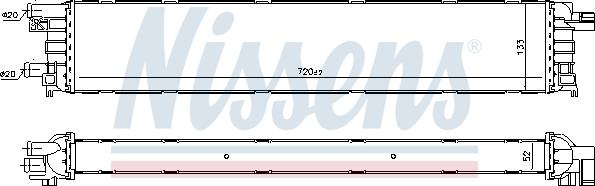 Nissens 60355 - Low Temperature Cooler, intercooler www.parts5.com