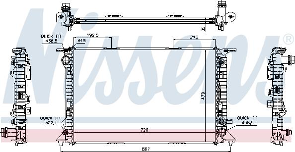 Nissens 60318 - Chladič, chlazení motoru www.parts5.com