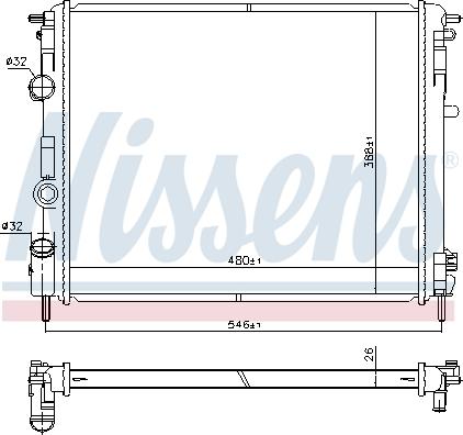 Nissens 607085 - Ψυγείο, ψύξη κινητήρα www.parts5.com