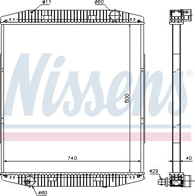 Nissens 619730 - Hladnjak, hlađenje motora www.parts5.com