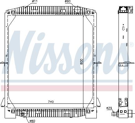 Nissens 61973A - Hladnjak, hlađenje motora www.parts5.com