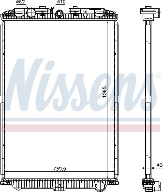 Nissens 614470 - Radiator, racire motor www.parts5.com