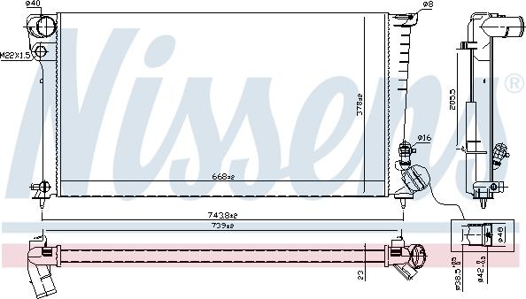 Nissens 61315 - Radiator, engine cooling www.parts5.com