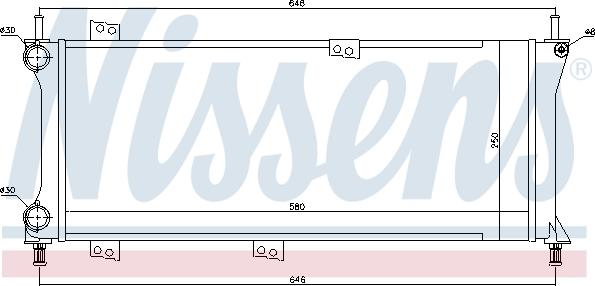 Nissens 617731 - Radiator, engine cooling www.parts5.com