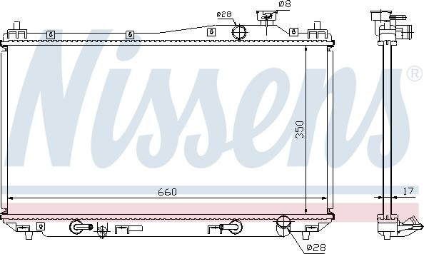 Nissens 68115 - Jäähdytin,moottorin jäähdytys www.parts5.com