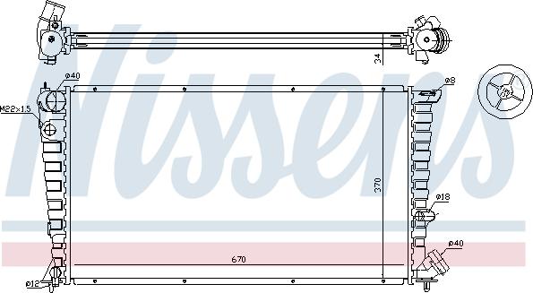 Nissens 63508 - Hladilnik, hlajenje motorja www.parts5.com