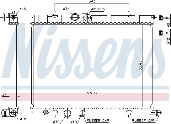 Nissens 63502A - Radiator, engine cooling www.parts5.com