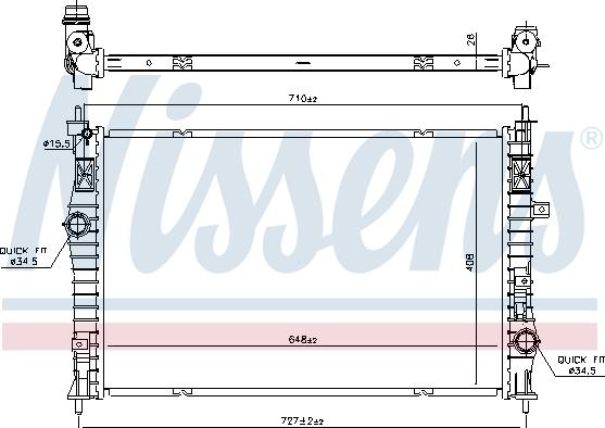 Nissens 636042 - Radiator, engine cooling parts5.com