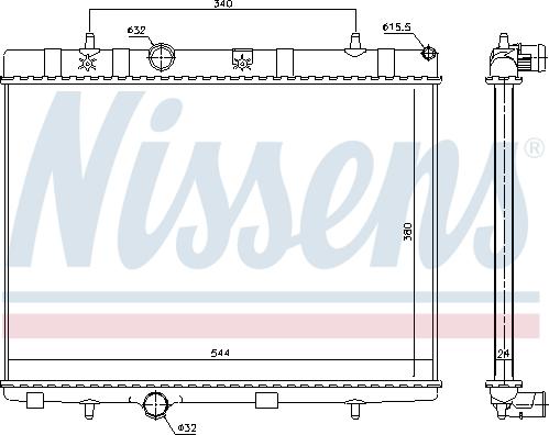 Nissens 636007 - Radiator, racire motor www.parts5.com