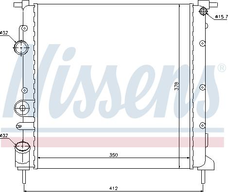 Nissens 638271 - Radiator, engine cooling www.parts5.com