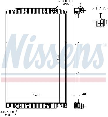 Nissens 63329A - Radiator, engine cooling www.parts5.com