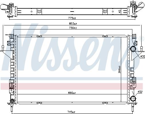 Nissens 637666 - Radiaator,mootorijahutus www.parts5.com