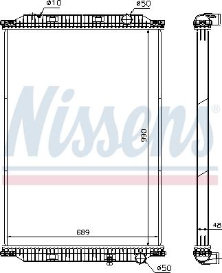 Nissens 637850 - Radiator, engine cooling www.parts5.com