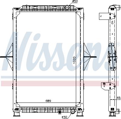 Nissens 63778A - Chłodnica, układ chłodzenia silnika www.parts5.com