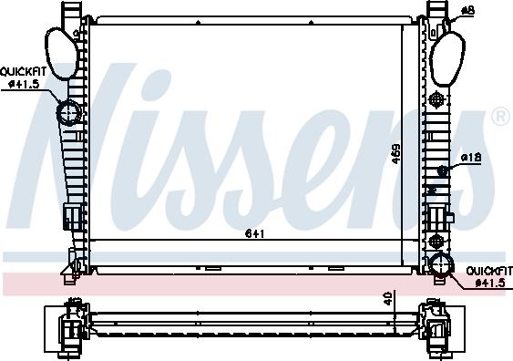 Nissens 62547A - Radiador, refrigeración del motor www.parts5.com