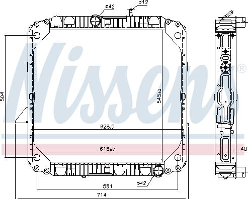 Nissens 62563 - Radiator, racire motor www.parts5.com