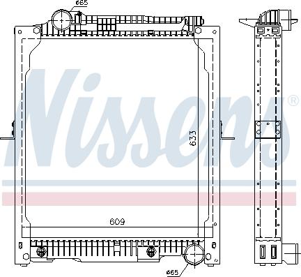 Nissens 62647A - Radiator, engine cooling www.parts5.com