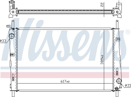 Nissens 620411 - Radiator, engine cooling www.parts5.com