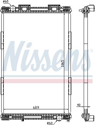 Nissens 628720 - Radiator, engine cooling www.parts5.com