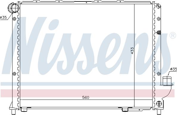 Nissens 62327 - Radiator, engine cooling parts5.com