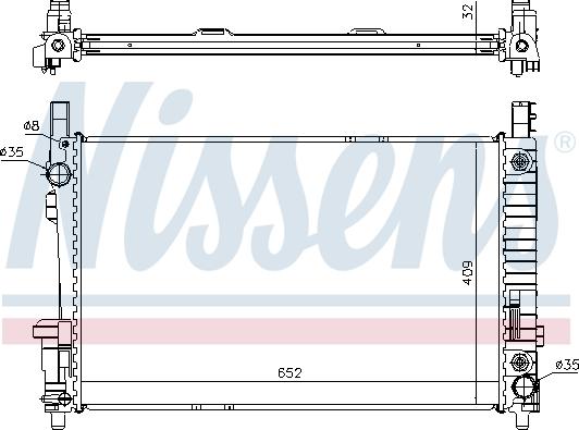 Nissens 62799A - Hladnjak, hlađenje motora www.parts5.com