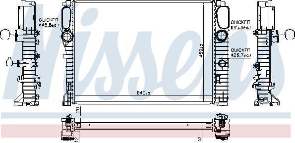 Nissens 62797A - Hladnjak, hlađenje motora www.parts5.com