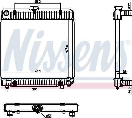 Nissens 62740 - Hladnjak, hlađenje motora www.parts5.com