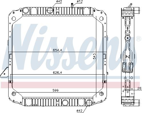 Nissens 62743 - Radiator, racire motor www.parts5.com