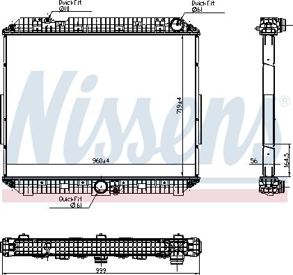 Nissens 6270020 - Radiator, engine cooling www.parts5.com