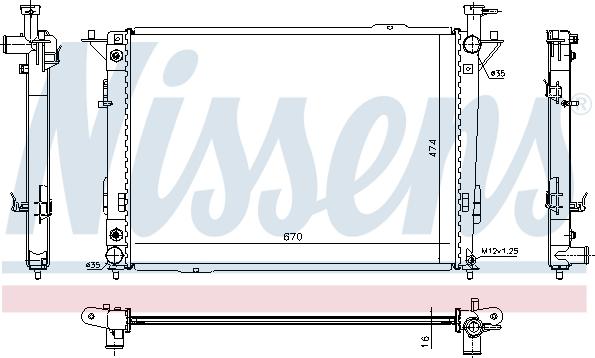 Nissens 67521 - Radiator, engine cooling www.parts5.com