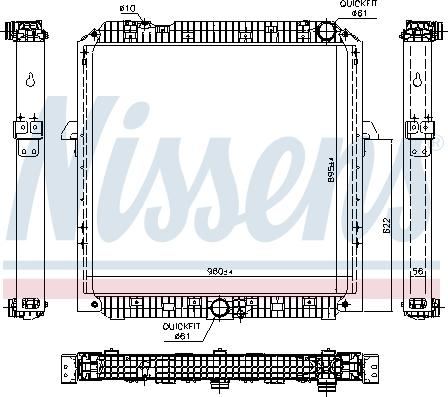 Nissens 67191 - Radiator, engine cooling parts5.com