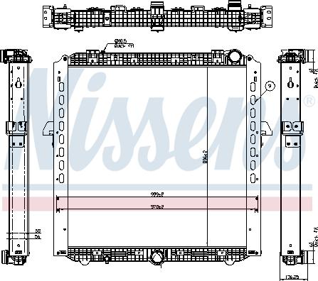 Nissens 67175 - Radiador, refrigeración del motor parts5.com