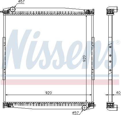 Nissens 67282 - Radiator, engine cooling www.parts5.com