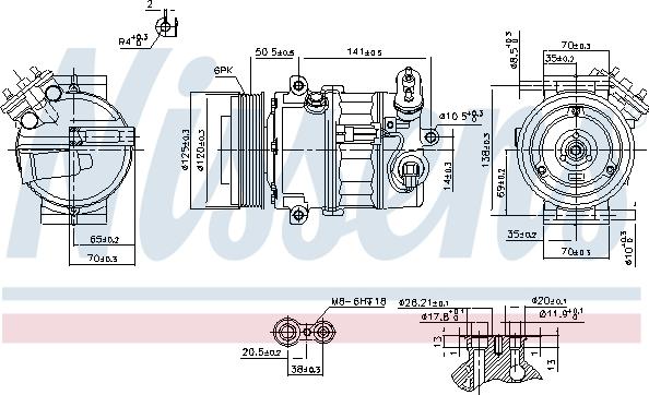 Nissens 89497 - Compressor, air conditioning www.parts5.com