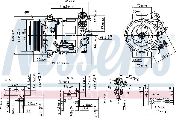 Nissens 89465 - Compressor, air conditioning www.parts5.com