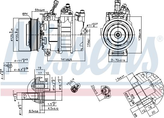 Nissens 89488 - Συμπιεστής, συστ. κλιματισμού www.parts5.com